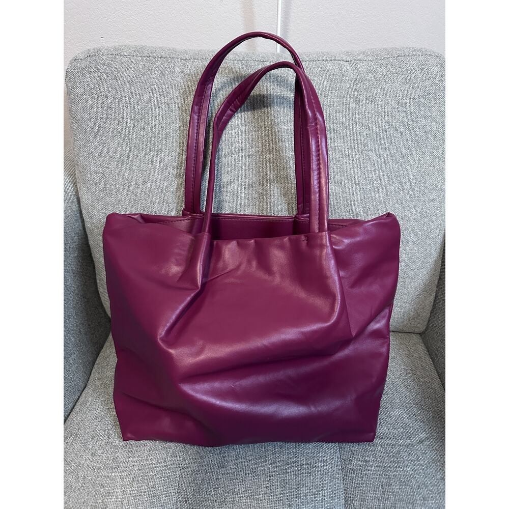 Neiman‎ Marcus Burgundy Red Maroon Tote Shoulder Bag dopamine preppy gorp